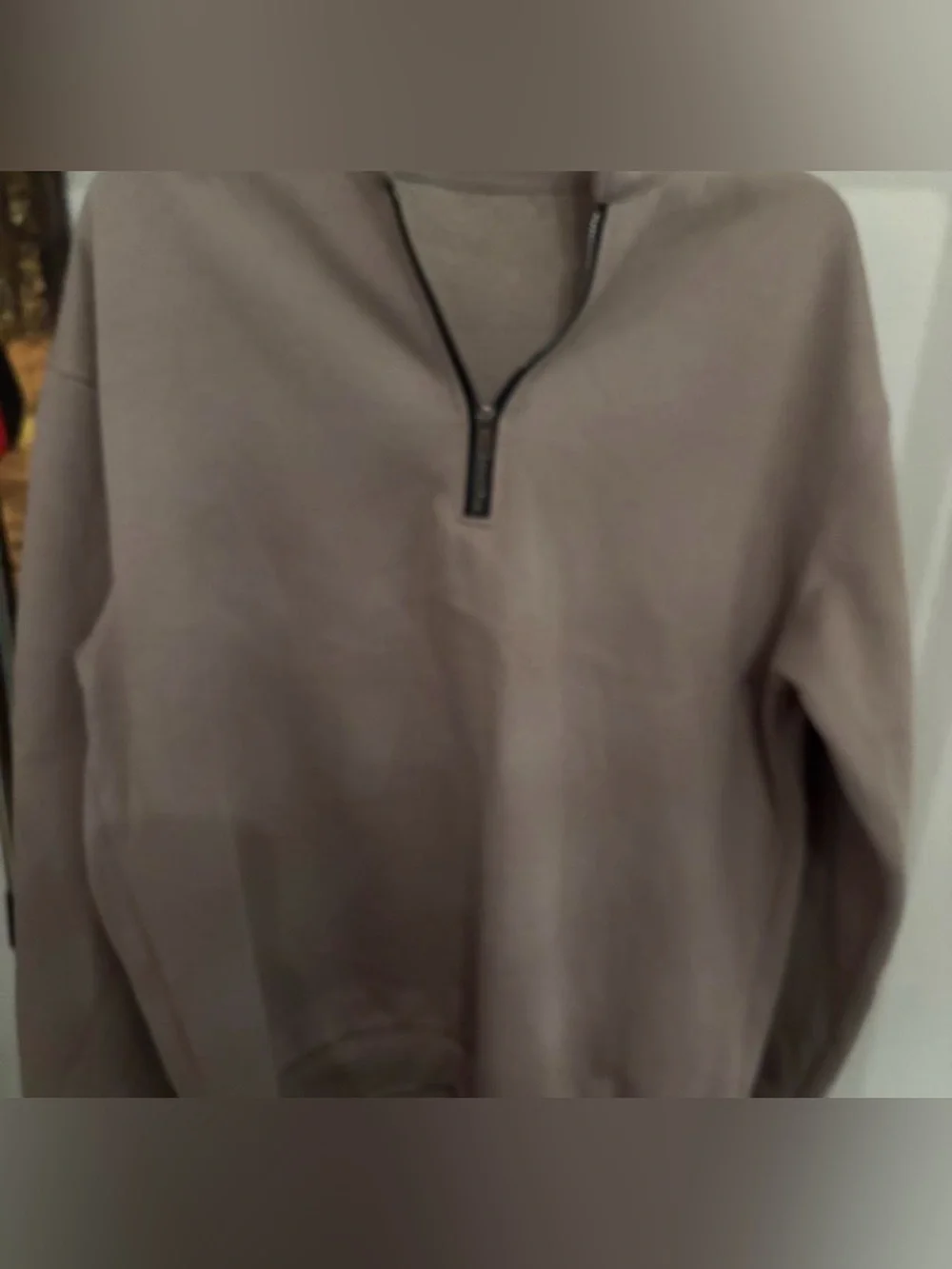Light brown quarter zip